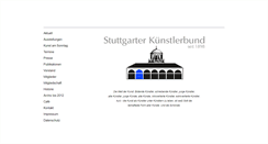 Desktop Screenshot of kuenstlerbund-stuttgart.de